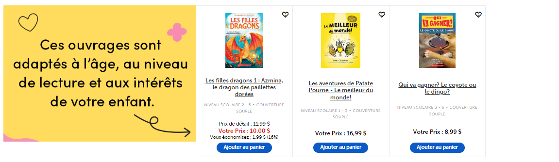 recommandations de liste de souhaits