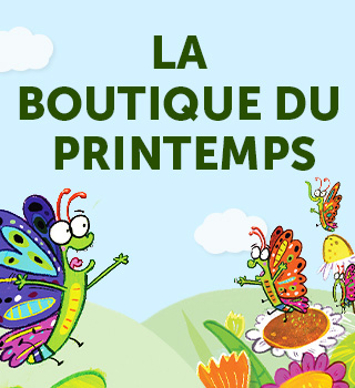 La boutique du printemps. Aidez votre enfant à développer son goût pour la lecture en lui proposant des livres à lire tout au long du printemps.